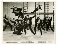 1m503 JAILHOUSE ROCK 8x10.25 still '57 most classic image of Elvis Presley dancing with convicts!