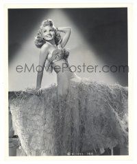 1m504 JANET BLAIR 8.25x10 still '44 in sexy feathered dress in Tonight & Every Night by Cronenweth!