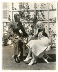 1m510 JEAN HARLOW 7.75x9.5 still '33 sitting with her new cameraman husband Hal Rosson!