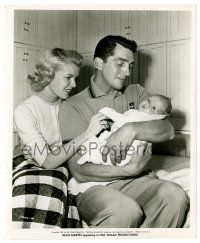 1m539 JUMPING JACKS candid 8.25x10 still '52 Dean Martin & his wife Jeannie with baby Dino!