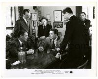 1m554 KISS OF DEATH 8x10.25 still '47 Brian Donlevy talks to Victor Mature at meeting!