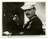 1m565 LAST DETAIL 8x10 still '73 great c/u of Jack Nicholson in uniform w/ cigar & Navy cap!