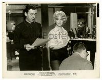 1m580 LET'S MAKE LOVE 8x10 still '60 sexy Marilyn Monroe rehearsing with Yves Montand by piano!