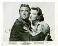 1m597 LONELY ARE THE BRAVE 8x10.25 still '62 best close up of Kirk Douglas & Gena Rowlands!