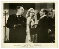 1m601 LOVE HAPPY 8.25x10 still '49 Groucho Marx glares at Otto Waldis pointing gun at Marilyn Monroe