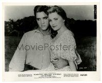1m603 LOVE ME TENDER 8.25x10 still '56 great close up of Elvis Presley holding sexy Debra Paget