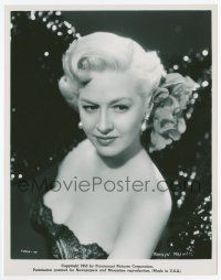 1m625 MARILYN MAXWELL 8x10.25 still '53 close up of the sexy blonde in low-cut lace dress!