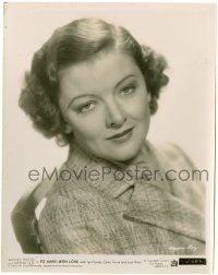 1m666 MYRNA LOY 8x10.25 still '36 beautiful head & shoulders portrait from To Mary With Love!