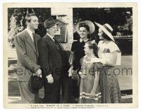 1m805 SHADOW OF A DOUBT 8x10.25 still '43 Carey & Ford smile at Teresa Wright, & ladies, Hitchcock
