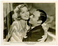 1m810 SHANGHAI 8x10.25 still '35 romantic c/u of beautiful Loretta Young & Charles Boyer!