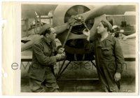 1m826 SKY DEVILS 8x11 key book still '32 Spencer Tracy & George Cooper repair airplane propellor!