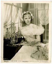 1m835 SO RED THE ROSE 8x10 still '35 Margaret Sullavan in pretty dress with flowers in her hair!