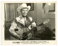 1m843 SONG OF ARIZONA 8x10.25 still '46 singing cowboy Roy Rogers with guitar by microphone!