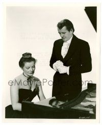 1m845 SONG OF LOVE 8.25x10 still '47 Robert Walker as Brahms watches Katharine Hepburn play piano!