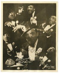 1m899 TED LEWIS deluxe 8.25x10 music publicity still '39 cool montage of the clarinetist by Seymour!