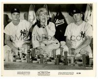 1m905 THAT TOUCH OF MINK 8x10.25 still '62 Doris Day in dugout with Mickey Mantle & Roger Maris!