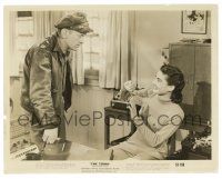 1m906 THING 8x10.25 still '51 sexy Margaret Sheridan laughs at Kenneth Tobey, sci-fi classic!