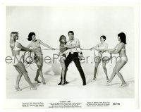 1m918 TICKLE ME 8x10.25 still '65 4 sexy girls in bikinis lasso Elvis Presley & Julie Adams!