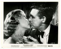 1m921 TO CATCH A THIEF 8x10.25 still R63 best c/u of Grace Kelly about to kiss Cary Grant, Hitchcock