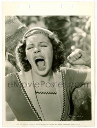 1m965 WAIKIKI WEDDING 8x11 key book still '37 great close up of big mouth Martha Raye yawning!