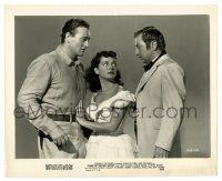 1m967 WAKE OF THE RED WITCH 8.25x10 still '49 sexy Gail Russell between John Wayne & Luther Adler!