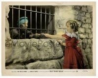 1m055 WEE WILLIE WINKIE color 8x10.25 still '37 Shirley Temple helps Cesar Romero in jail!