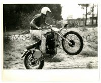 1m859 STEVE McQUEEN English 8.25x10 still '70s cool image on motorcycle by Michael Cooper!