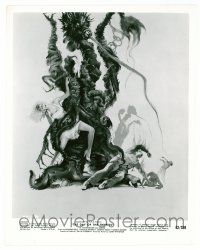 1m250 DAY OF THE TRIFFIDS 8x10.25 still '62 classic horror, cool Joe Smith art of monster attack!