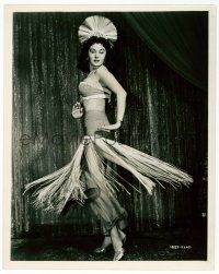 1m590 LITTLE EGYPT 8x10 still '51 sexy black-haired Rhonda Fleming doing a hootchy-kootchy dance!