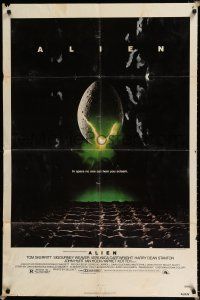 1p020 ALIEN 1sh '79 Ridley Scott outer space sci-fi monster classic, cool hatching egg image!
