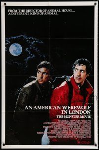 1p027 AMERICAN WEREWOLF IN LONDON 1sh '81 John Landis, David Naughton, Griffin Dunne!