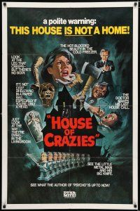 1p041 ASYLUM 1sh R80 Peter Cushing, Britt Ekland, horror, House of Crazies!