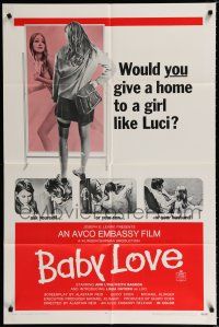 1p051 BABY LOVE 1sh '69 would you give a home to a girl like Luci, a BAD girl!