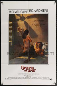 1p069 BEYOND THE LIMIT 1sh '83 art of Michael Caine, Richard Gere & sexy girl by Richard Amsel!