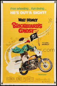 1p086 BLACKBEARD'S GHOST 1sh R76 Walt Disney, artwork of wacky invisible pirate Peter Ustinov!