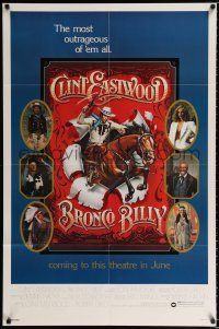 1p116 BRONCO BILLY advance 1sh '80 Clint Eastwood directs & stars, Huyssen & Gerard Huerta art!