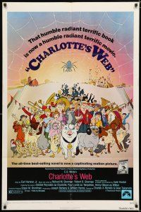 1p153 CHARLOTTE'S WEB 1sh '73 E.B. White's farm animal cartoon classic!