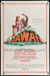 1p378 HAWAII 1sh '66 Julie Andrews, Max von Sydow, Richard Harris, written by James A. Michener!
