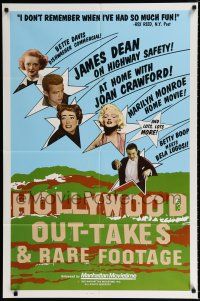 1p401 HOLLYWOOD OUT-TAKES 1sh '83 James Dean, Marilyn Monroe, Bela Lugosi, Joan Crawford!