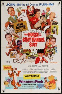 1p416 HORSE IN THE GRAY FLANNEL SUIT/WINNIE THE POOH 1sh '69 Walt Disney double-bill!