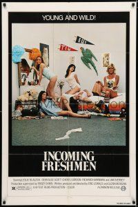 1p447 INCOMING FRESHMEN 1sh '79 young & wild sexy college girls half-dressed in dorm room!