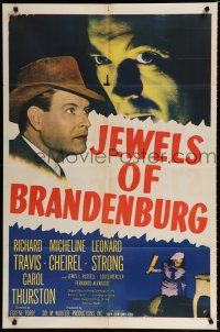 1p473 JEWELS OF BRANDENBURG 1sh '47 Richard Travis has to stop gang from reviving Nazi party!