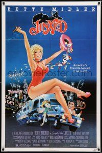 1p474 JINXED 1sh '82 directed by Don Siegel, sexy Bette Midler gambling artwork!