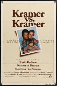 1p496 KRAMER VS. KRAMER 1sh '79 Dustin Hoffman, Meryl Streep, child custody & divorce!