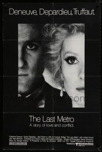 1p506 LAST METRO 1sh '81 Catherine Deneuve, Gerard Depardieu, Francois Truffaut