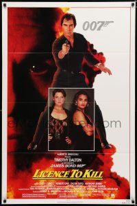 1p519 LICENCE TO KILL 1sh '89 Timothy Dalton as Bond, Carey Lowell, sexy Talisa Soto!