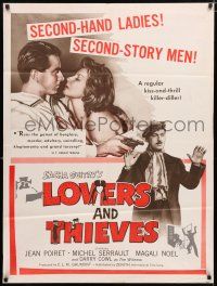 1p537 LOVERS & THIEVES 1sh '57 Assassins et voleurs, second-hand ladies!