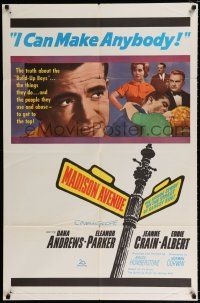 1p544 MADISON AVENUE 1sh '61 Dana Andrews wants Eleanor Parker to be nice to him!