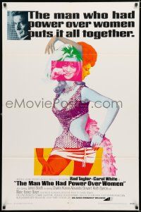 1p552 MAN WHO HAD POWER OVER WOMEN 1sh '70 John Krish directed, Rod Taylor, cool sexy montage art!