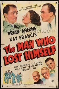 1p554 MAN WHO LOST HIMSELF 1sh '41 Kay Francis can tell Brian Aherne's double isn't her husband!